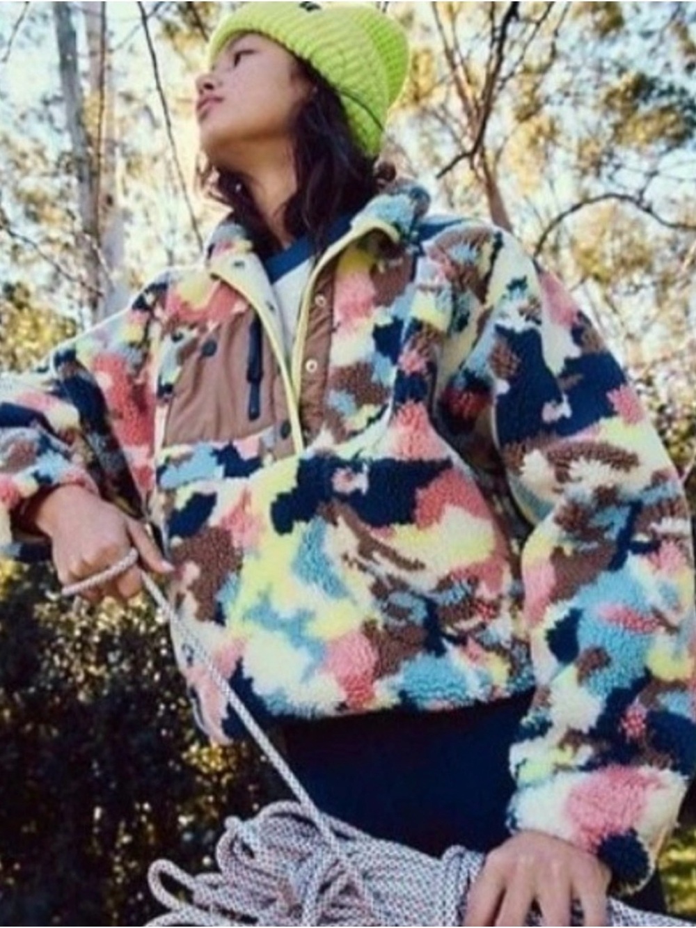 FP Movement by Free People Hit The Slopes Printe  Pullover